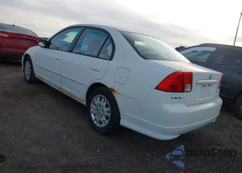 2005 Honda Civic Lx from USA, damaged, VIN 1HGES16555L004965